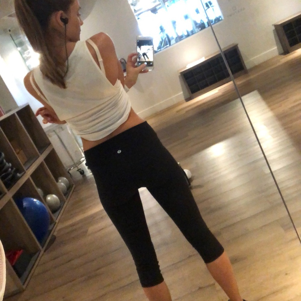 Lululemon Crop Leggings Black Lightweight